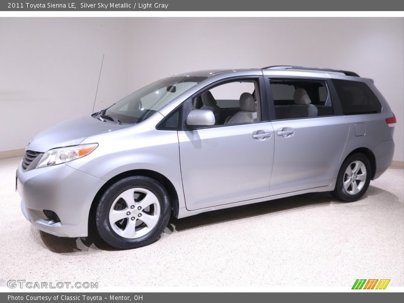 Silver Sky Metallic / Light Gray 2011 Toyota Sienna LE