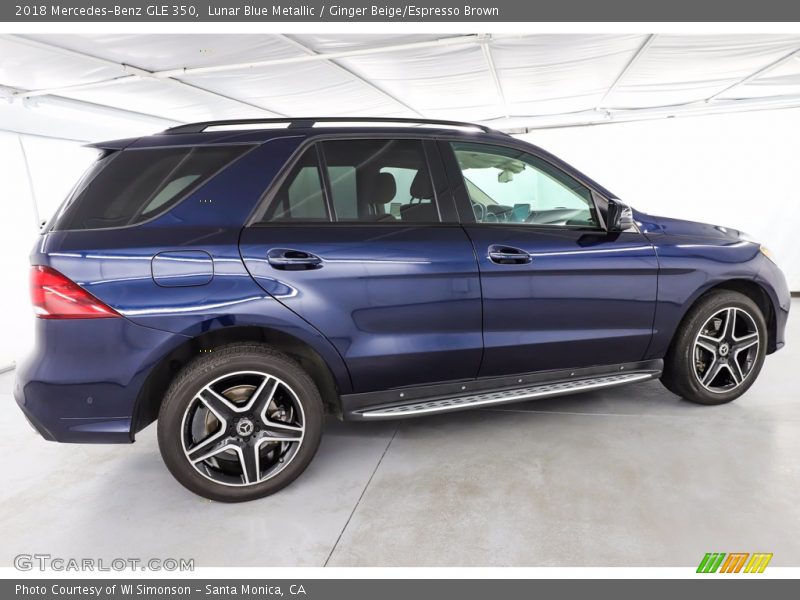 Lunar Blue Metallic / Ginger Beige/Espresso Brown 2018 Mercedes-Benz GLE 350