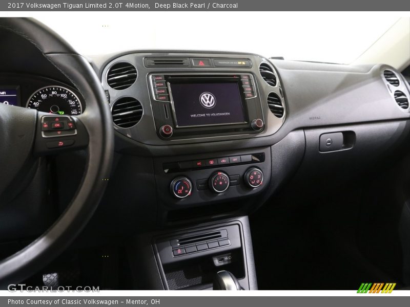 Deep Black Pearl / Charcoal 2017 Volkswagen Tiguan Limited 2.0T 4Motion