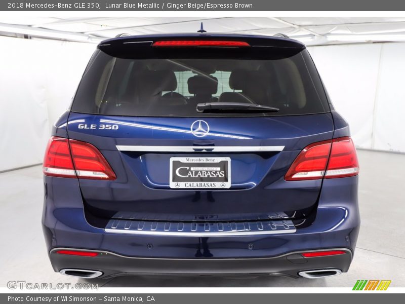 Lunar Blue Metallic / Ginger Beige/Espresso Brown 2018 Mercedes-Benz GLE 350