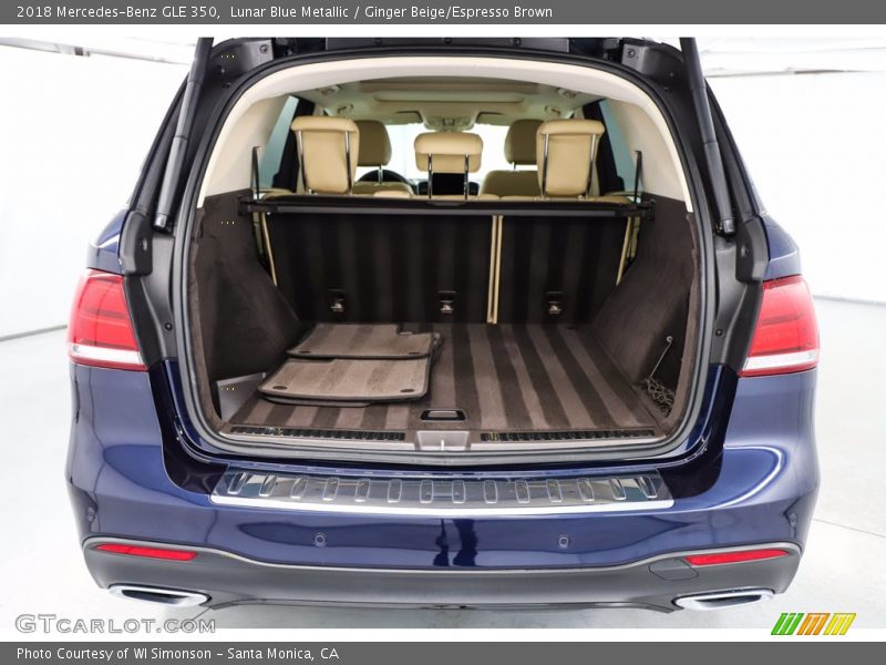 Lunar Blue Metallic / Ginger Beige/Espresso Brown 2018 Mercedes-Benz GLE 350