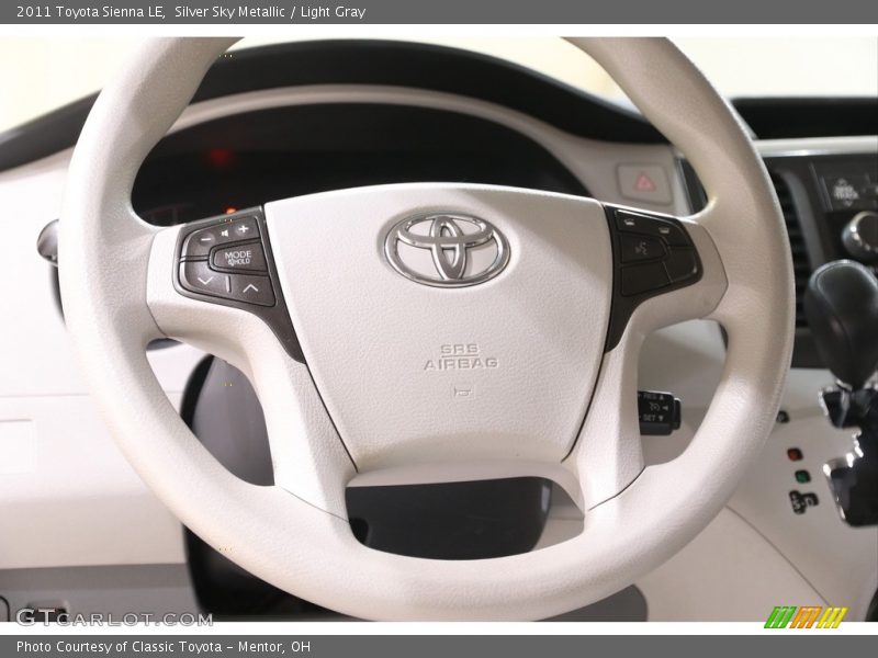 Silver Sky Metallic / Light Gray 2011 Toyota Sienna LE