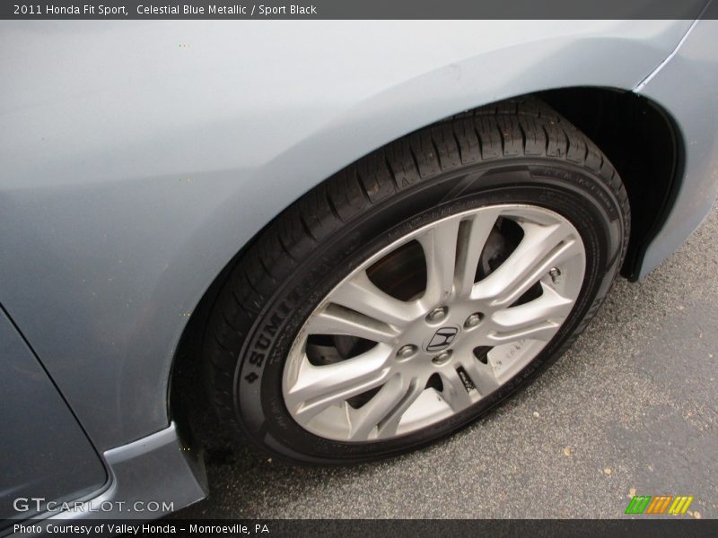 Celestial Blue Metallic / Sport Black 2011 Honda Fit Sport