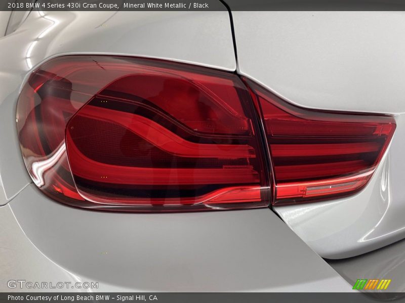 Mineral White Metallic / Black 2018 BMW 4 Series 430i Gran Coupe