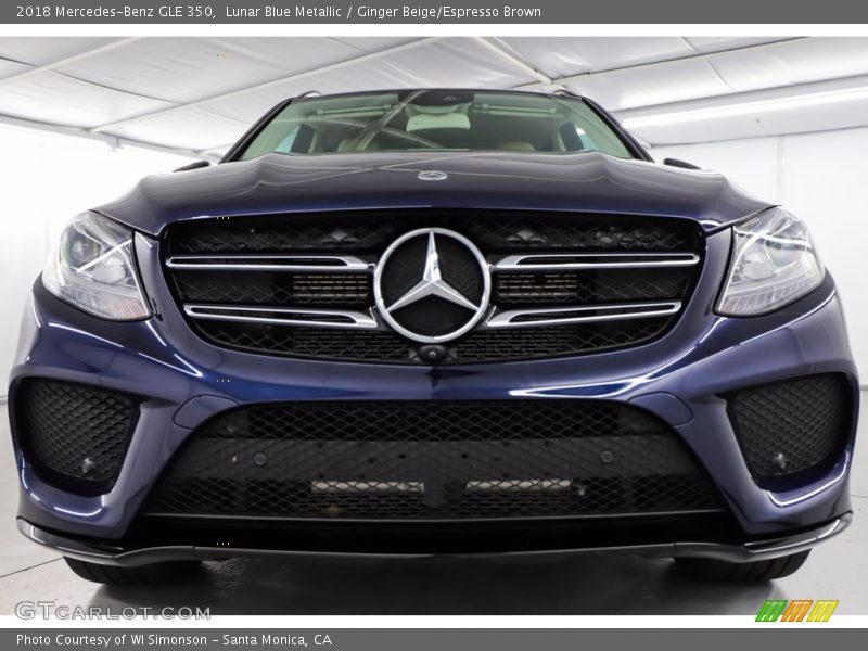 Lunar Blue Metallic / Ginger Beige/Espresso Brown 2018 Mercedes-Benz GLE 350