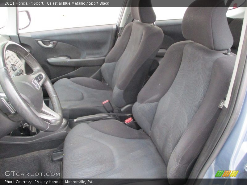 Celestial Blue Metallic / Sport Black 2011 Honda Fit Sport