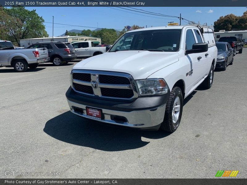 Bright White / Black/Diesel Gray 2015 Ram 1500 Tradesman Quad Cab 4x4