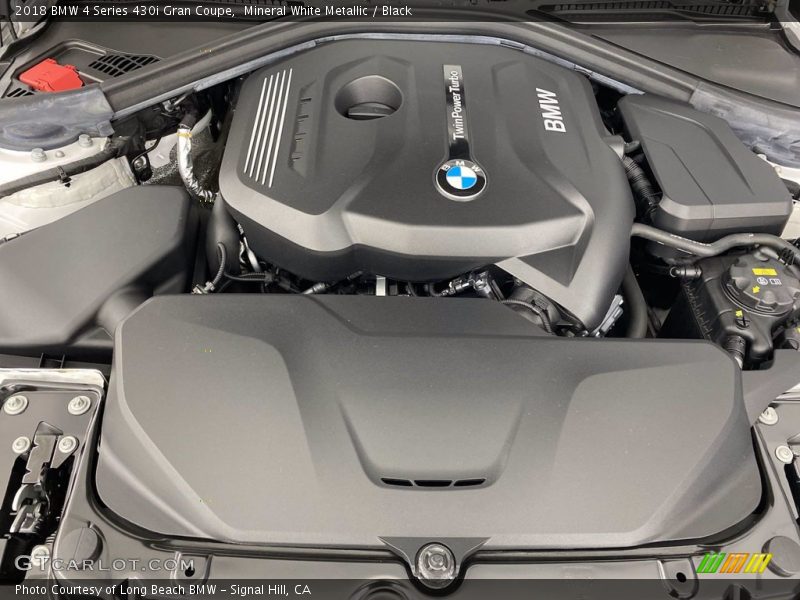 Mineral White Metallic / Black 2018 BMW 4 Series 430i Gran Coupe