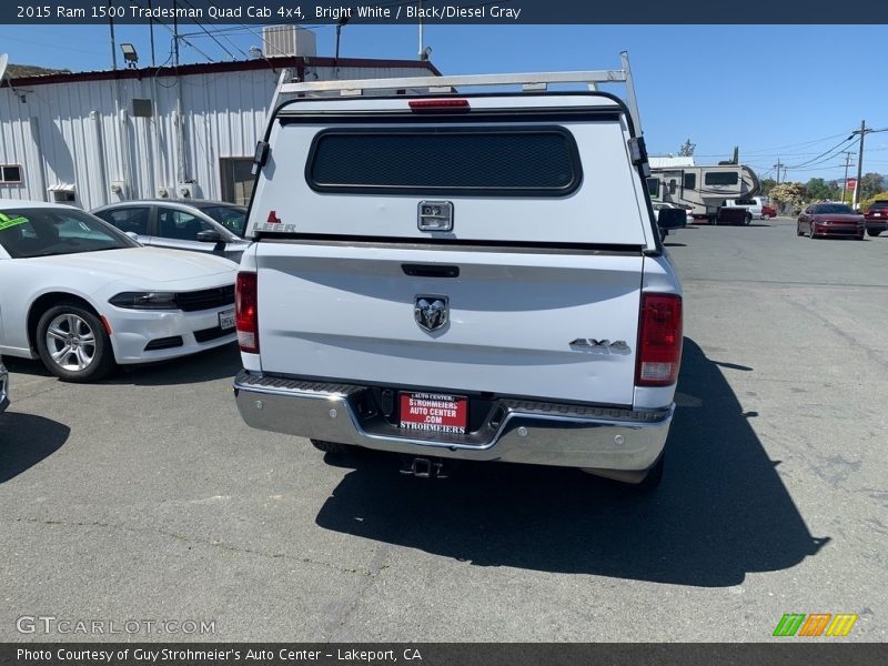 Bright White / Black/Diesel Gray 2015 Ram 1500 Tradesman Quad Cab 4x4