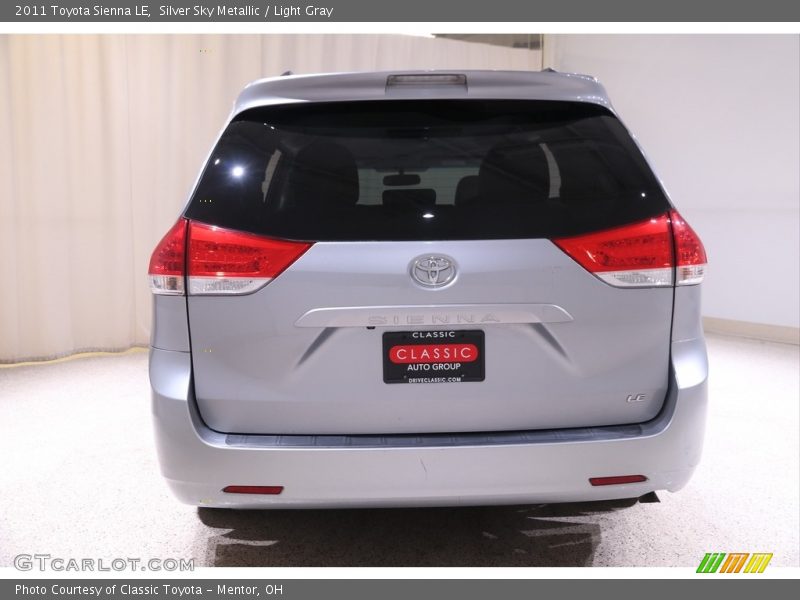 Silver Sky Metallic / Light Gray 2011 Toyota Sienna LE