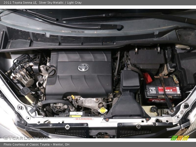 Silver Sky Metallic / Light Gray 2011 Toyota Sienna LE