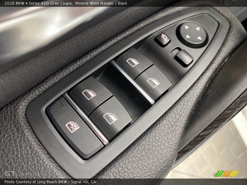Mineral White Metallic / Black 2018 BMW 4 Series 430i Gran Coupe