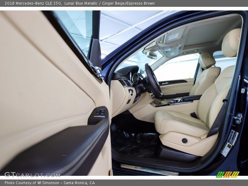 Lunar Blue Metallic / Ginger Beige/Espresso Brown 2018 Mercedes-Benz GLE 350