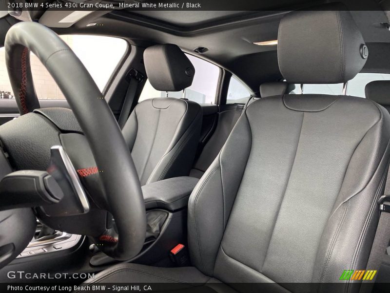 Mineral White Metallic / Black 2018 BMW 4 Series 430i Gran Coupe