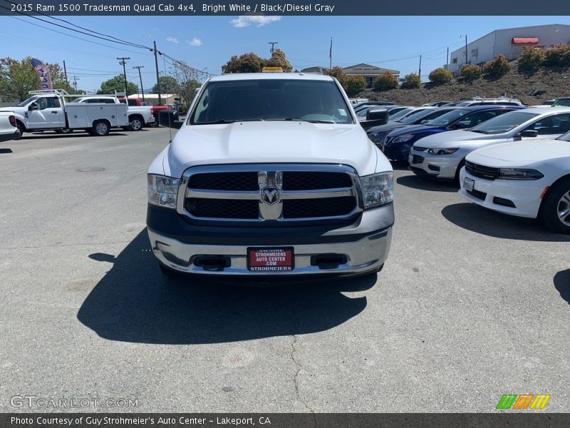 Bright White / Black/Diesel Gray 2015 Ram 1500 Tradesman Quad Cab 4x4