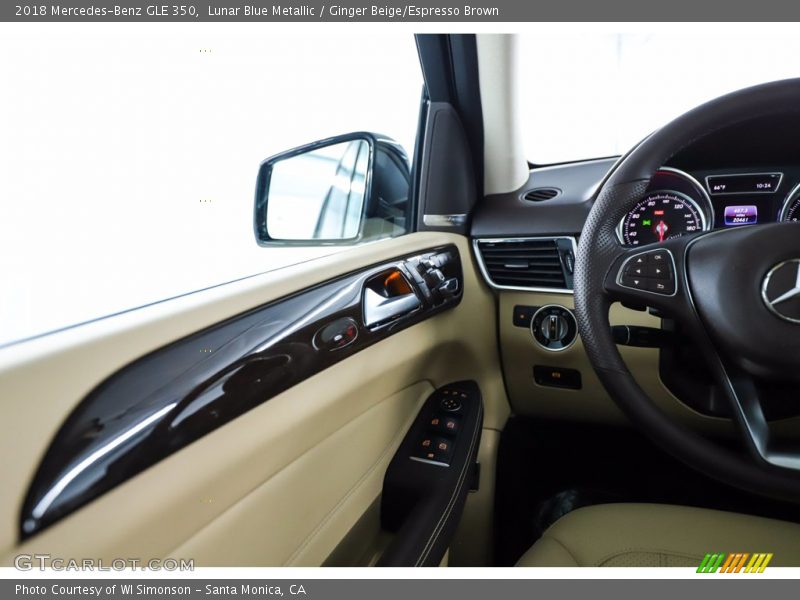 Lunar Blue Metallic / Ginger Beige/Espresso Brown 2018 Mercedes-Benz GLE 350
