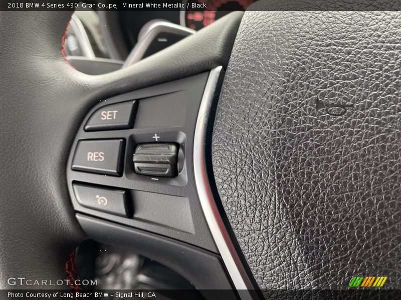 Mineral White Metallic / Black 2018 BMW 4 Series 430i Gran Coupe