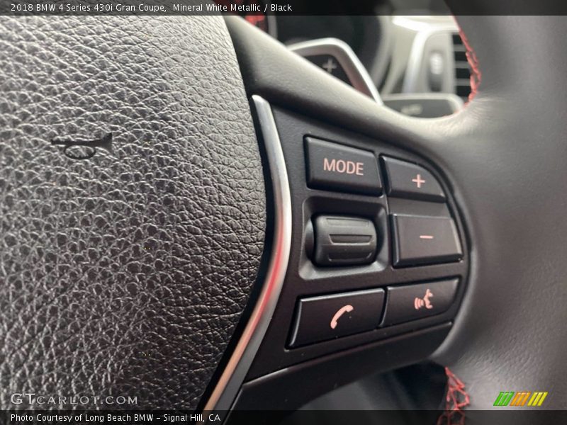 Mineral White Metallic / Black 2018 BMW 4 Series 430i Gran Coupe