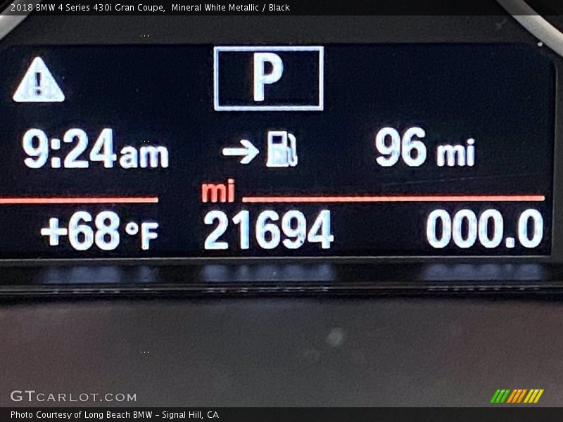 Mineral White Metallic / Black 2018 BMW 4 Series 430i Gran Coupe