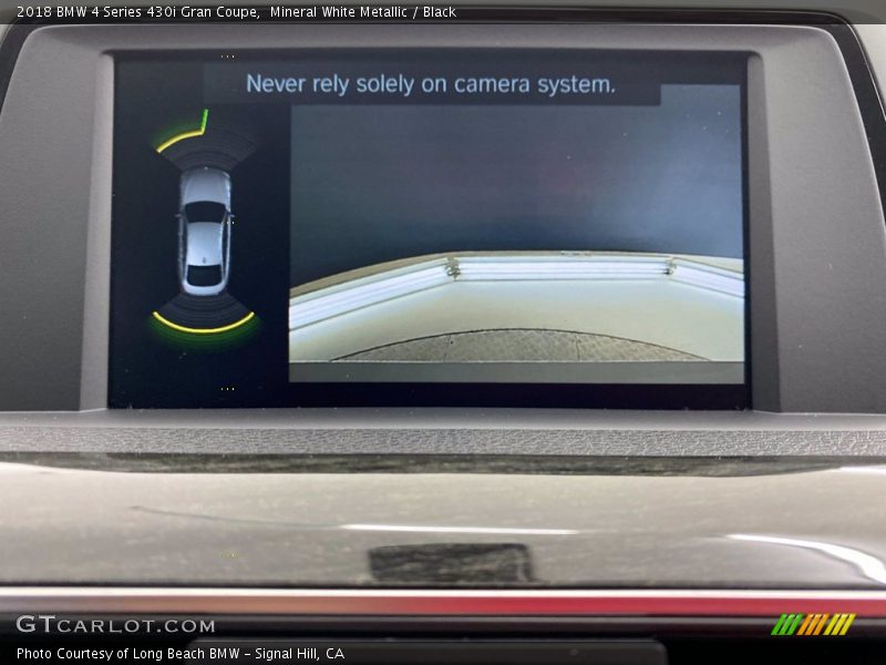 Mineral White Metallic / Black 2018 BMW 4 Series 430i Gran Coupe