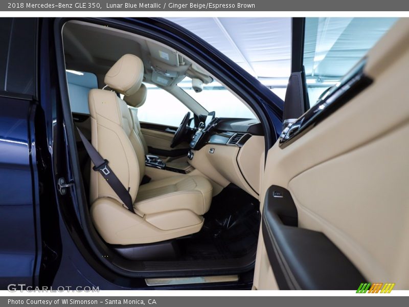 Lunar Blue Metallic / Ginger Beige/Espresso Brown 2018 Mercedes-Benz GLE 350