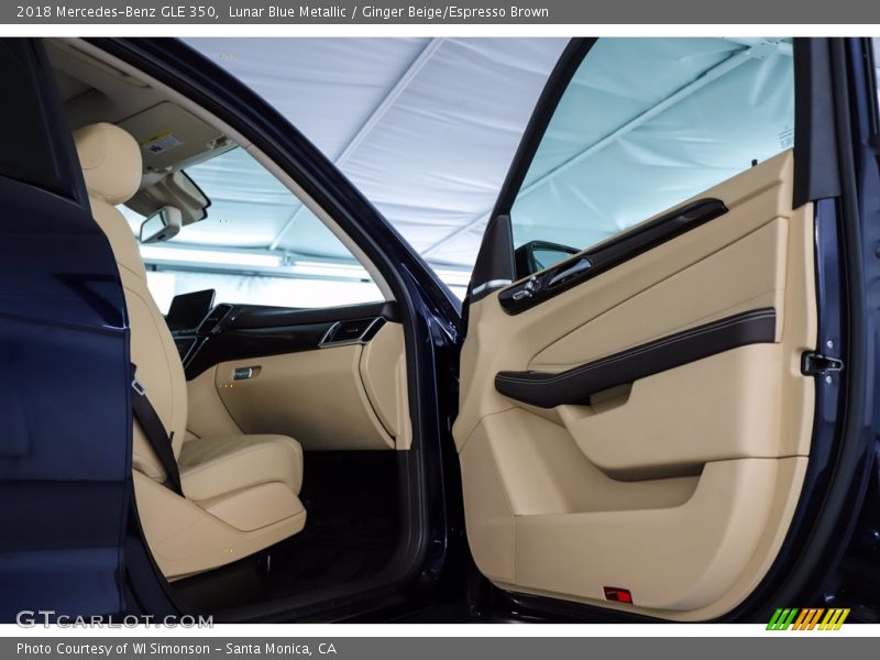 Lunar Blue Metallic / Ginger Beige/Espresso Brown 2018 Mercedes-Benz GLE 350
