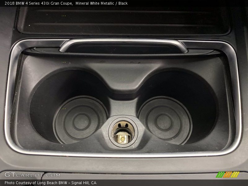 Mineral White Metallic / Black 2018 BMW 4 Series 430i Gran Coupe