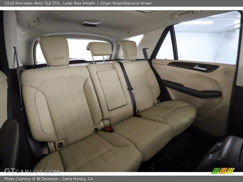 Lunar Blue Metallic / Ginger Beige/Espresso Brown 2018 Mercedes-Benz GLE 350