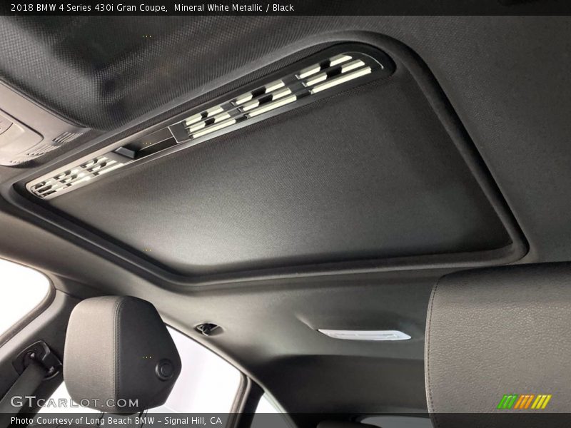 Mineral White Metallic / Black 2018 BMW 4 Series 430i Gran Coupe
