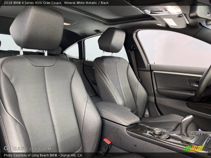 Mineral White Metallic / Black 2018 BMW 4 Series 430i Gran Coupe