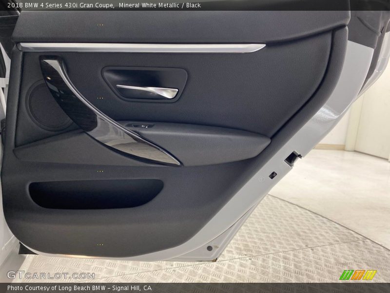 Mineral White Metallic / Black 2018 BMW 4 Series 430i Gran Coupe