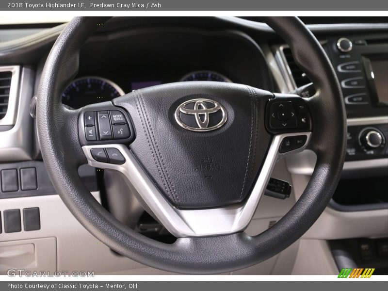 Predawn Gray Mica / Ash 2018 Toyota Highlander LE