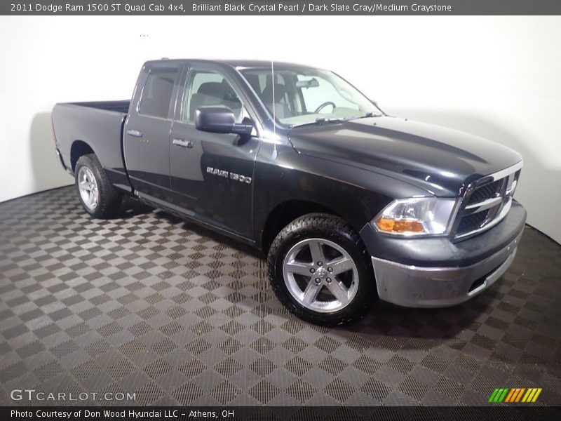 Brilliant Black Crystal Pearl / Dark Slate Gray/Medium Graystone 2011 Dodge Ram 1500 ST Quad Cab 4x4