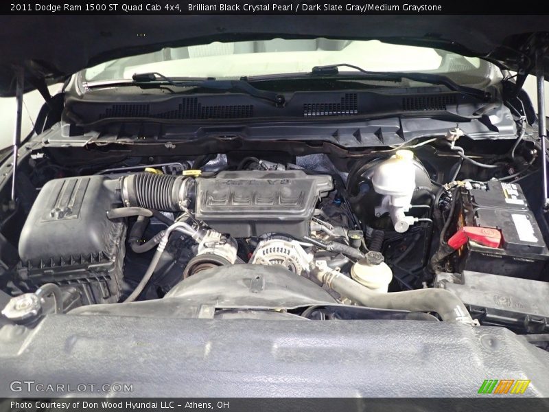 Brilliant Black Crystal Pearl / Dark Slate Gray/Medium Graystone 2011 Dodge Ram 1500 ST Quad Cab 4x4