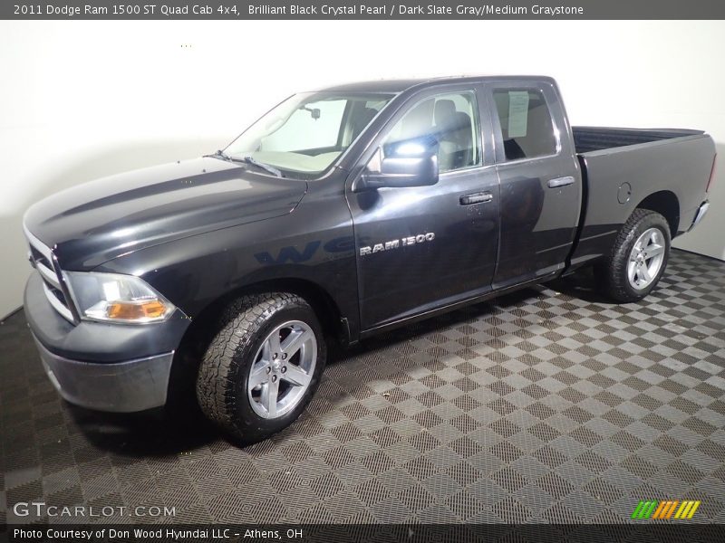 Brilliant Black Crystal Pearl / Dark Slate Gray/Medium Graystone 2011 Dodge Ram 1500 ST Quad Cab 4x4