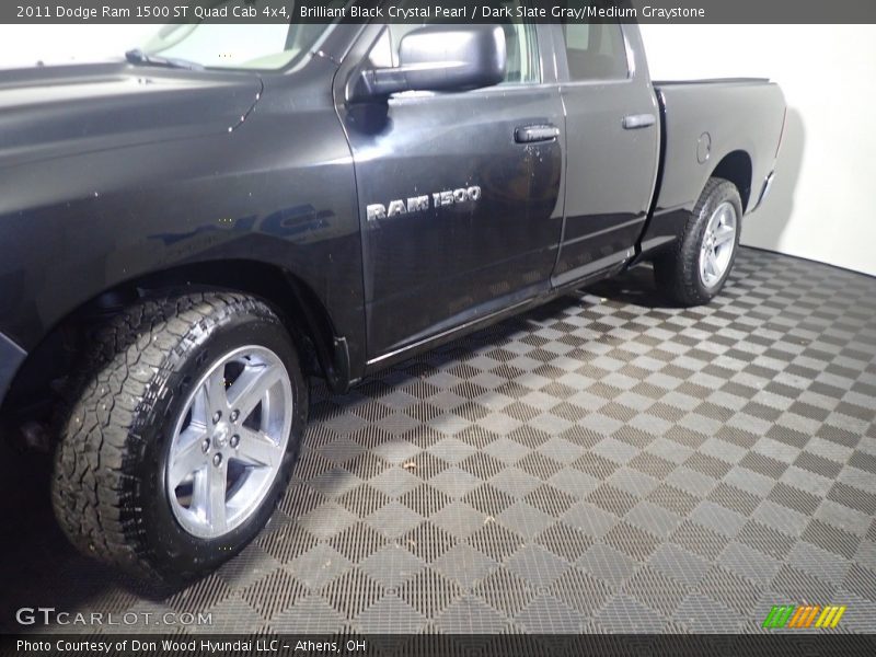 Brilliant Black Crystal Pearl / Dark Slate Gray/Medium Graystone 2011 Dodge Ram 1500 ST Quad Cab 4x4