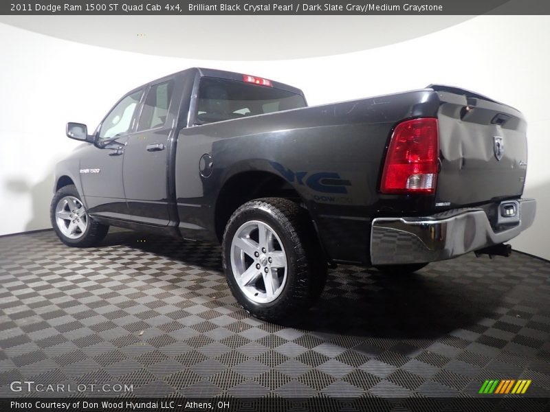 Brilliant Black Crystal Pearl / Dark Slate Gray/Medium Graystone 2011 Dodge Ram 1500 ST Quad Cab 4x4