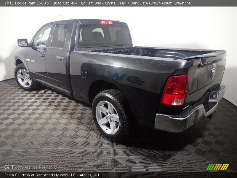 Brilliant Black Crystal Pearl / Dark Slate Gray/Medium Graystone 2011 Dodge Ram 1500 ST Quad Cab 4x4