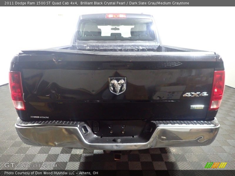 Brilliant Black Crystal Pearl / Dark Slate Gray/Medium Graystone 2011 Dodge Ram 1500 ST Quad Cab 4x4