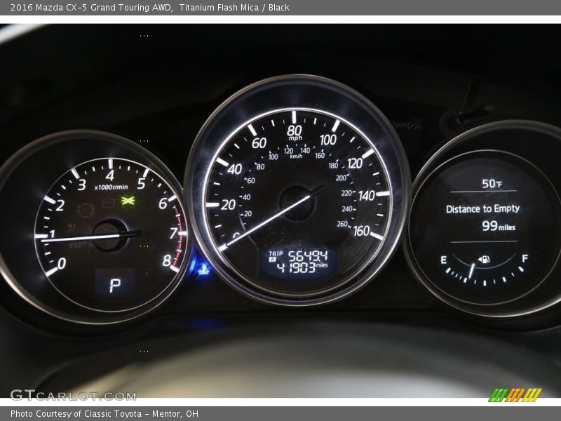 Titanium Flash Mica / Black 2016 Mazda CX-5 Grand Touring AWD