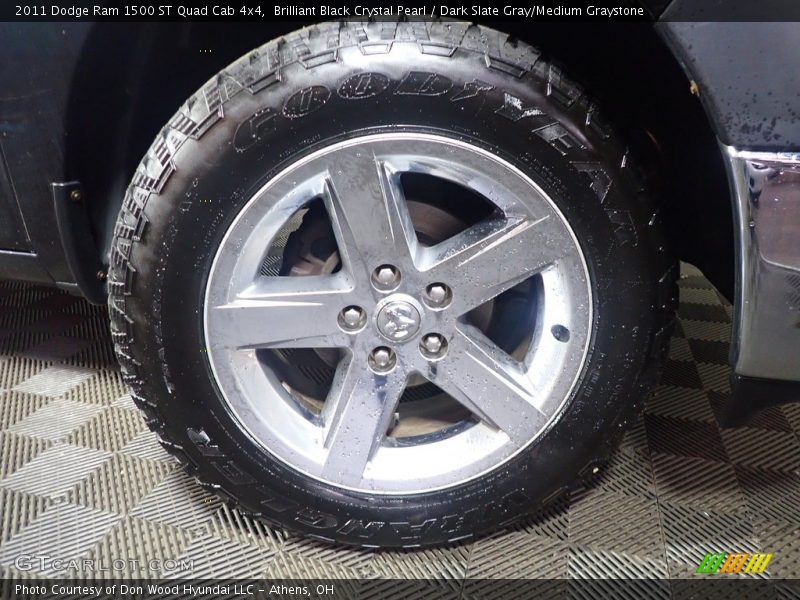 Brilliant Black Crystal Pearl / Dark Slate Gray/Medium Graystone 2011 Dodge Ram 1500 ST Quad Cab 4x4