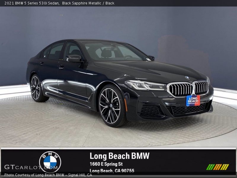 Black Sapphire Metallic / Black 2021 BMW 5 Series 530i Sedan