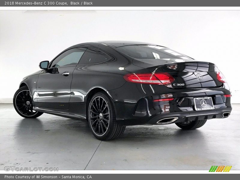 Black / Black 2018 Mercedes-Benz C 300 Coupe