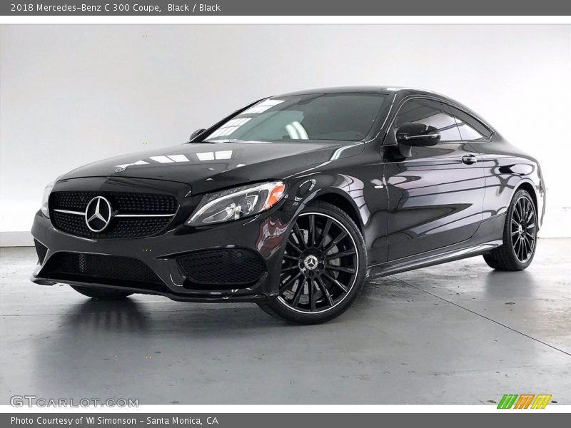Black / Black 2018 Mercedes-Benz C 300 Coupe