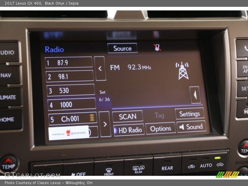 Black Onyx / Sepia 2017 Lexus GX 460