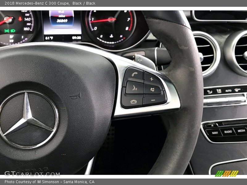 Black / Black 2018 Mercedes-Benz C 300 Coupe