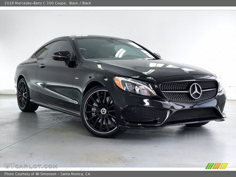 Black / Black 2018 Mercedes-Benz C 300 Coupe