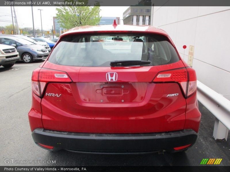 Milano Red / Black 2018 Honda HR-V LX AWD