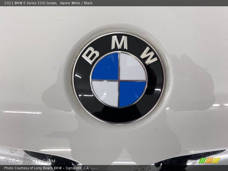 Alpine White / Black 2021 BMW 5 Series 530i Sedan
