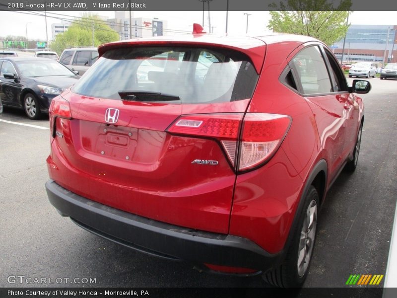Milano Red / Black 2018 Honda HR-V LX AWD